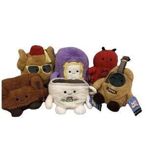 Bum Bumz Friends The Television Show Set Of 6 Plush Complete Collection NWT